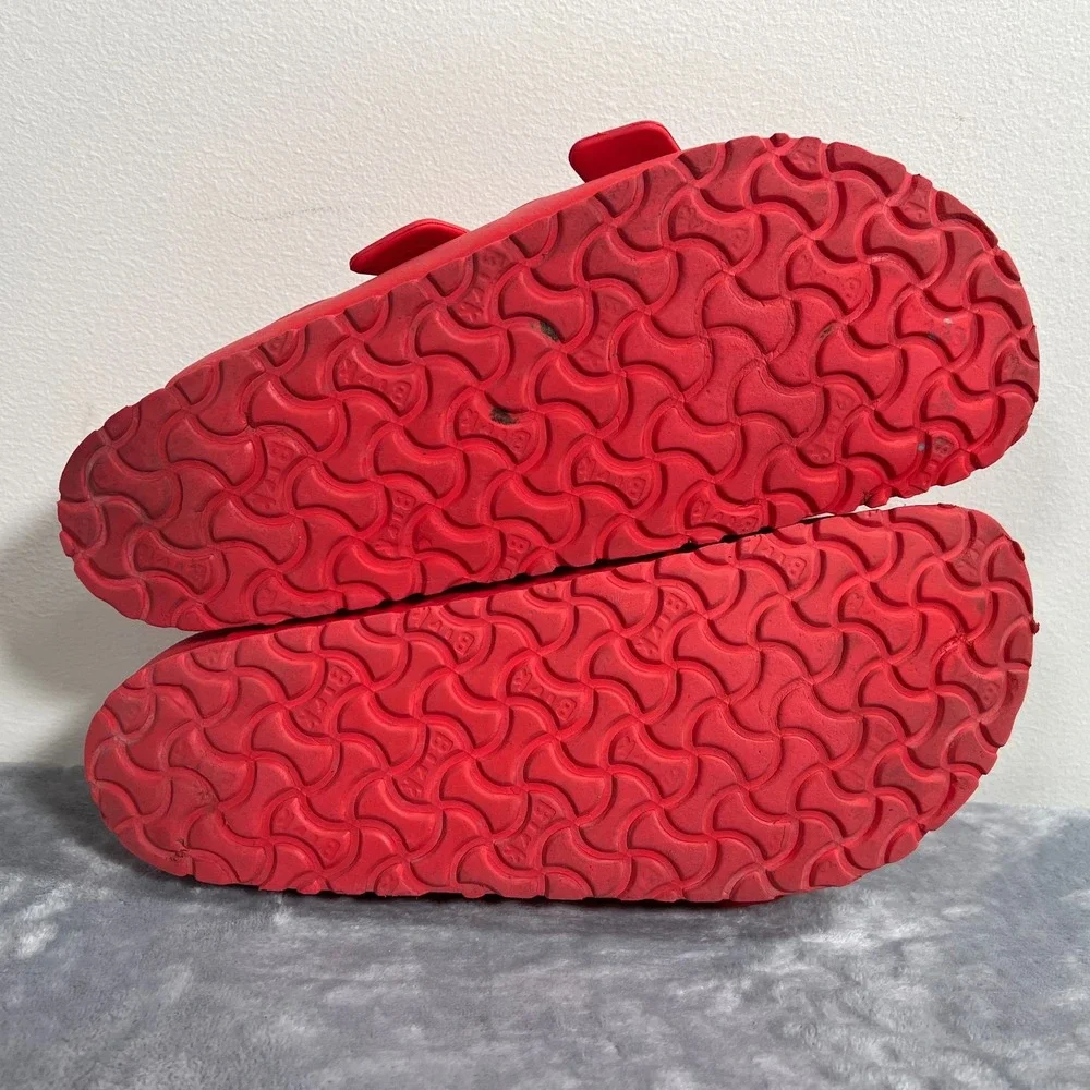 Birkenstock Arizona Essentials Eva Sandals Mens US 11 EU 44 Red Buckle Slip Ons